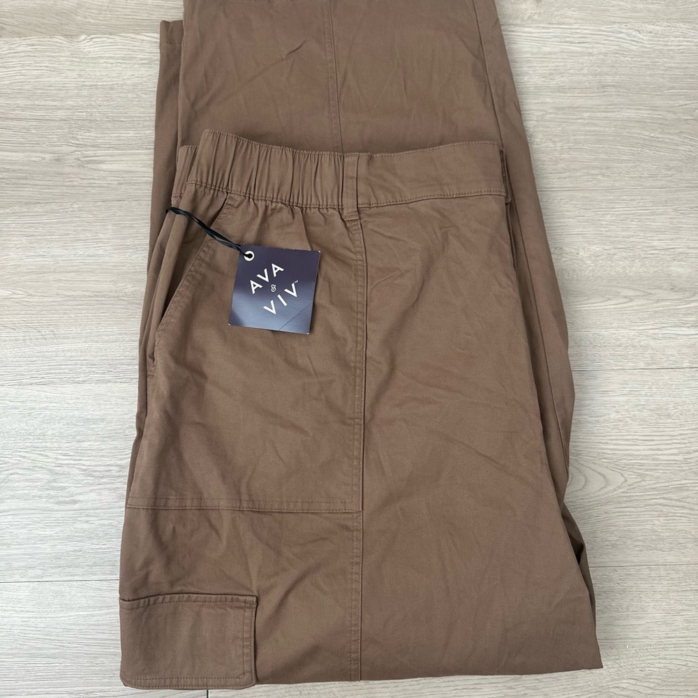 Ava & Viv Brown Wide Leg Pants
